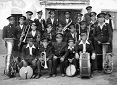 La banda de música La Prosperidad de Maluenda en el año 1950
